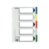 Separador esselte plastico juego de 5 separadores folio con 5 colores multitaladro