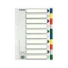 Separador esselte plastico juego de 10 separadores folio con 5 colores multitaladro