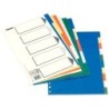 Separador esselte plastico juego de 10 separadores folio con 5 colores multitaladro