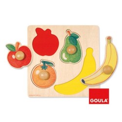 Puzle diset frutas 4 piezas