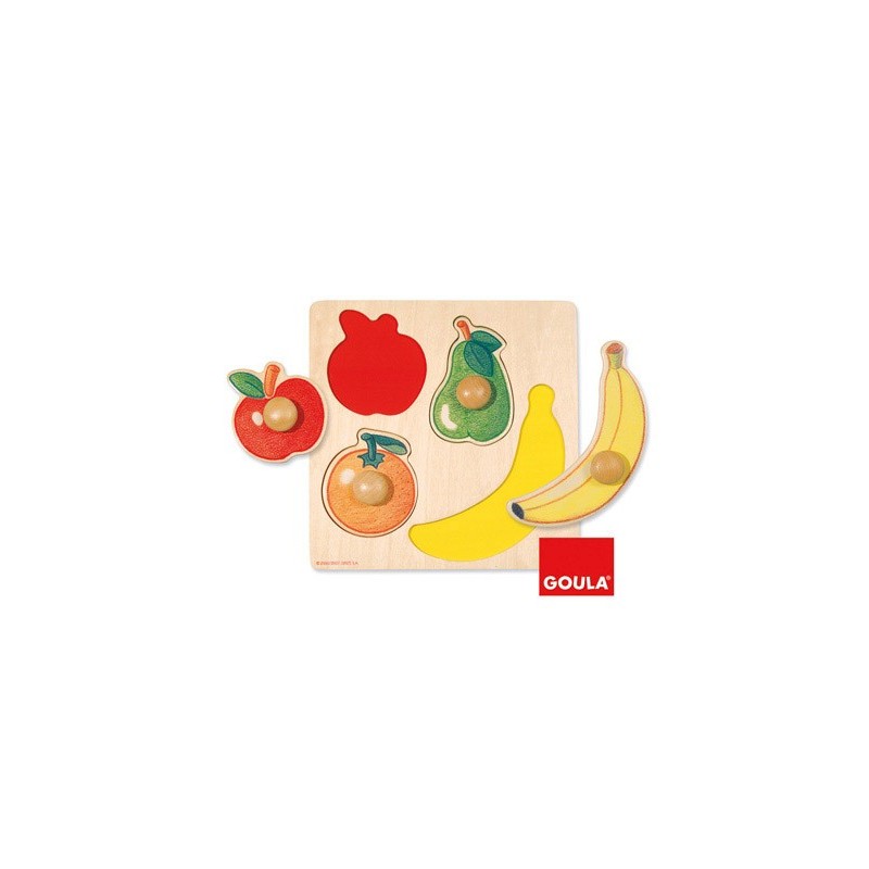 Puzle diset frutas 4 piezas