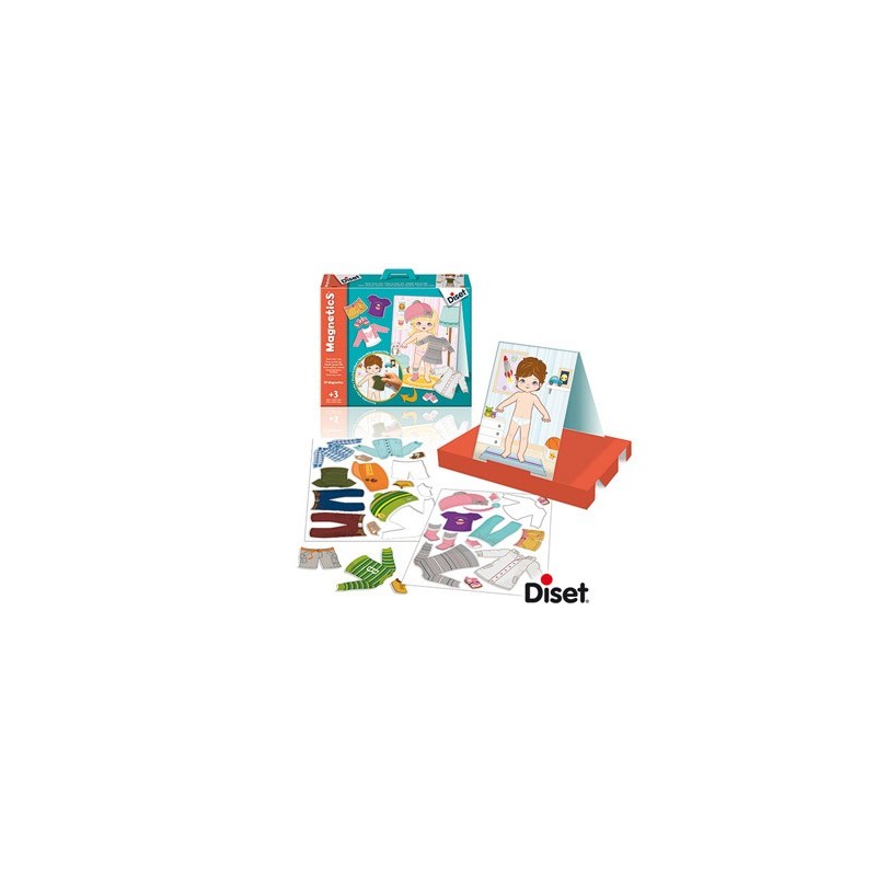 Juego diset didactico magnetico vestir niño-niña