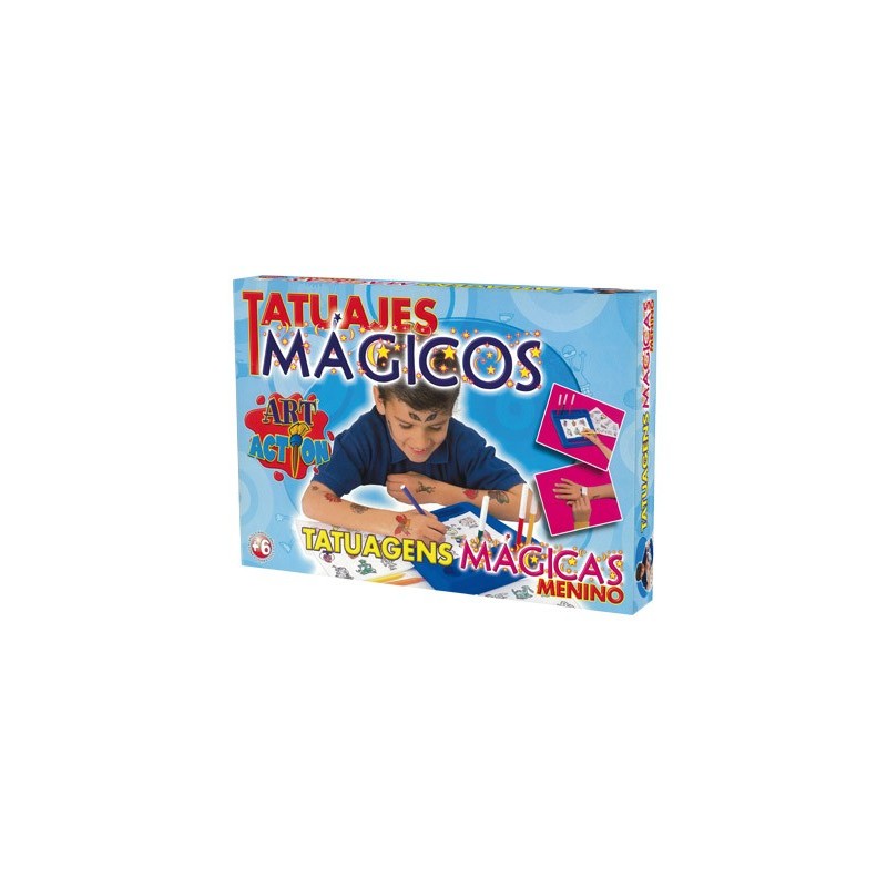 Juego de mesa falomir tatuajes magicos infantil