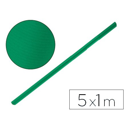 Papel kraft liderpapel verde musgo rollo 5x1 mt