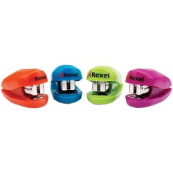 Grapadora rexel buddy  caja grapas capacidad 10 hojas colores surtidos