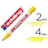 Rotulador edding punta fibra 750 amarillo punta redonda 2-4 mm
