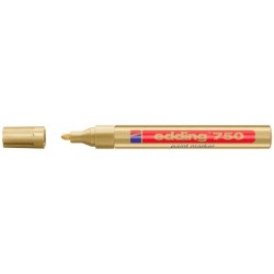 Rotulador edding punta fibra 750 oro punta redonda 2-4 mm