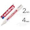 Rotulador edding punta fibra 750 blanco punta redonda 2-4 mm