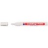 Rotulador edding punta fibra 750 blanco punta redonda 2-4 mm