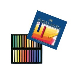 Tiza pastel faber castell estuche carton de 24 unidades colores surtidos
