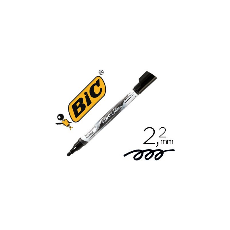 Rotulador bic velleda liquid pocket punta redonda 2,2 mm negro Rotulador bic velleda liquid pocket punta redonda 2,2 mm negro