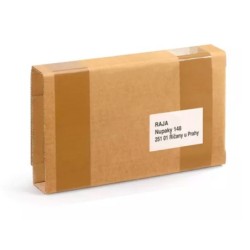 Caja para embalar libros q-connect carton reciclado canal simple 3 mm color kraft 400x290x75 mm