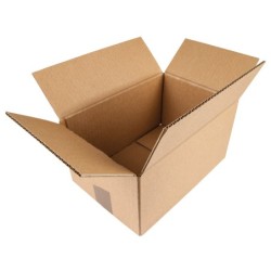Caja para embalar q-connect americana carton reciclado canal simple 5 mm color kraft 400x290x220 mm