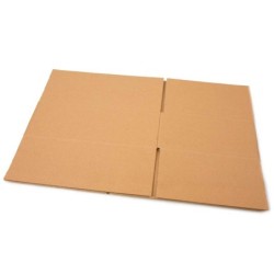 Caja para embalar q-connect americana carton reciclado canal simple 5 mm color kraft 400x290x220 mm