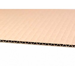 Caja para embalar q-connect americana carton reciclado canal simple 5 mm color kraft 400x290x220 mm