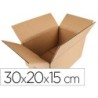 Caja para embalar q-connect americana carton reciclado canal simple 5 mm color kraft 300x200x150 mm