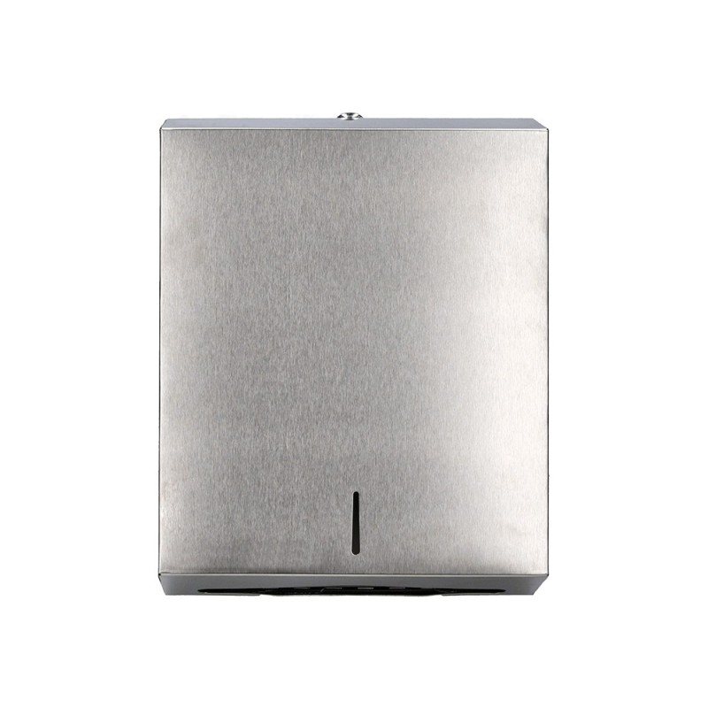 Dispensador q-connect de toallitas de papel acero inoxidable 283x100x365 mm