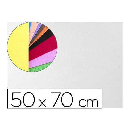 Goma eva liderpapel 50x70cm 60g/m2 espesor 2mm textura toalla blanco