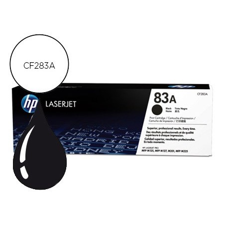 Toner hp 83a laserjet pro mfp m127/m125 negro 1500 pag