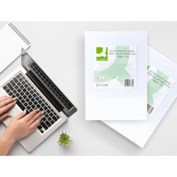Papel fotocopiadora q-connect ultra white din a4 120 gramos paquete de 250 hojas