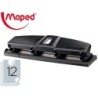 Taladrador maped essentials metal 4 taladros capacidad 12 hojas color negro
