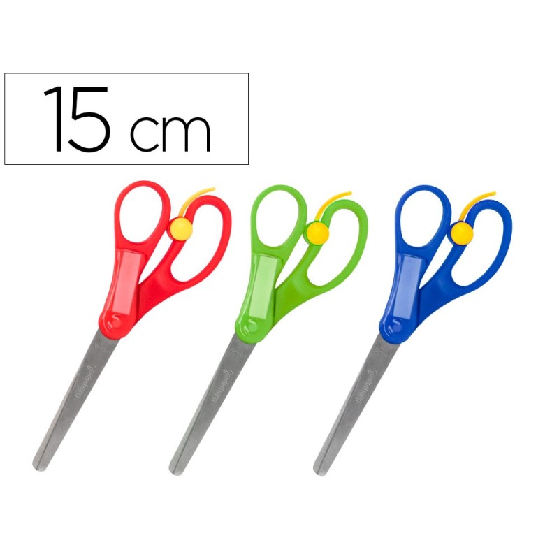 Tijera liderpapel 15 cm con resorte para facilitar el corte unidad