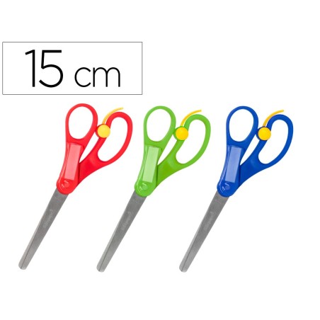 Tijera liderpapel 15 cm con resorte para facilitar el corte unidad
