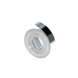 Cinta dymo aluminio 12mm x 4,8mt sin adhesivo para rotuladora