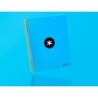 Cuaderno espiral a4 micro antartik tapa forrada 120h 90 gr horizontal 5 bandas 4 taladros color azul