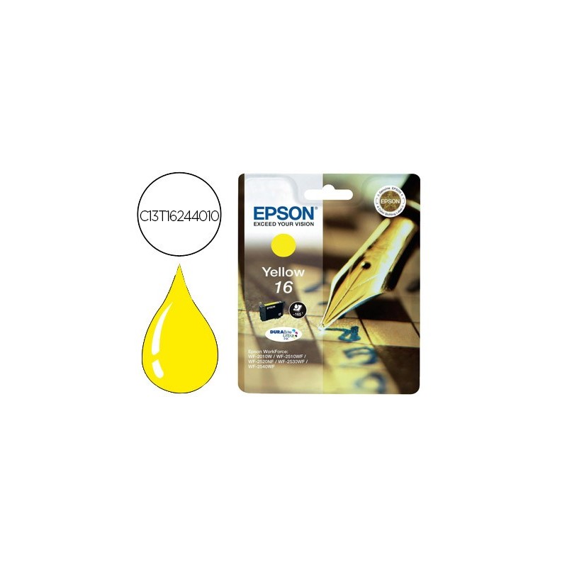 Ink-jet epson 16 wf2010w wf2510wf wf2520nf wf2530wf wf2540wf amarillo 175 pag