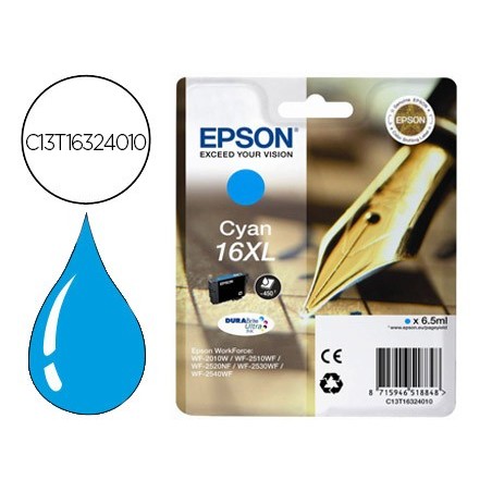 Ink-jet epson 16xl wf2010w wf2510wf wf2520nf wf2530wf wf2540wf cian 450 pag