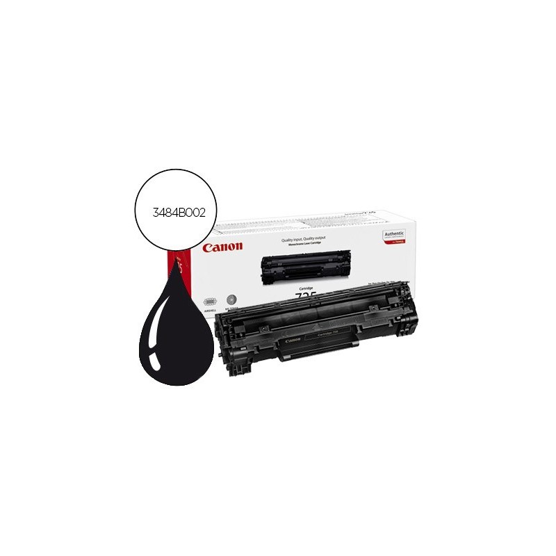 Toner canon laser crg 725 negro lbp6000 lbp6000b lbp6020 lbp6020b 1600 pag