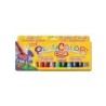 Tempera solida en barra playcolor escolar caja de 12 colores surtidos