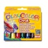 Tempera solida en barra playcolor escolar caja de 6 colores surtidos