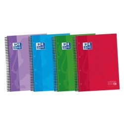 Bloc espiral oxford tapa extradura optik paper microperdin a4 120 h 50% hojas gratis cuadros 5 mm con 3 separadores