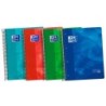 Bloc espiral oxford tapa plastico optik paper microperforado din a4 120h cuadro 5 mm colores surtidos