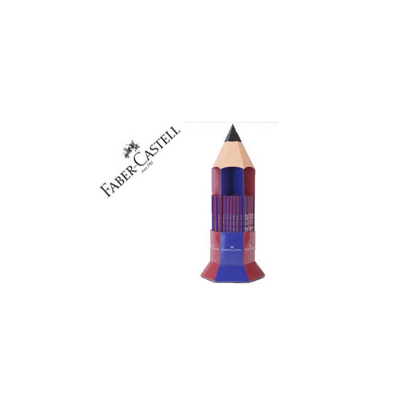 Lapices de grafito faber ecolapiz janus 2160 bicolor expositor 120 unidades