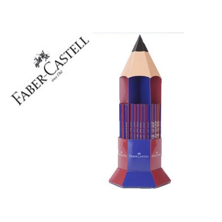 Lapices de grafito faber ecolapiz janus 2160 bicolor expositor 120 unidades