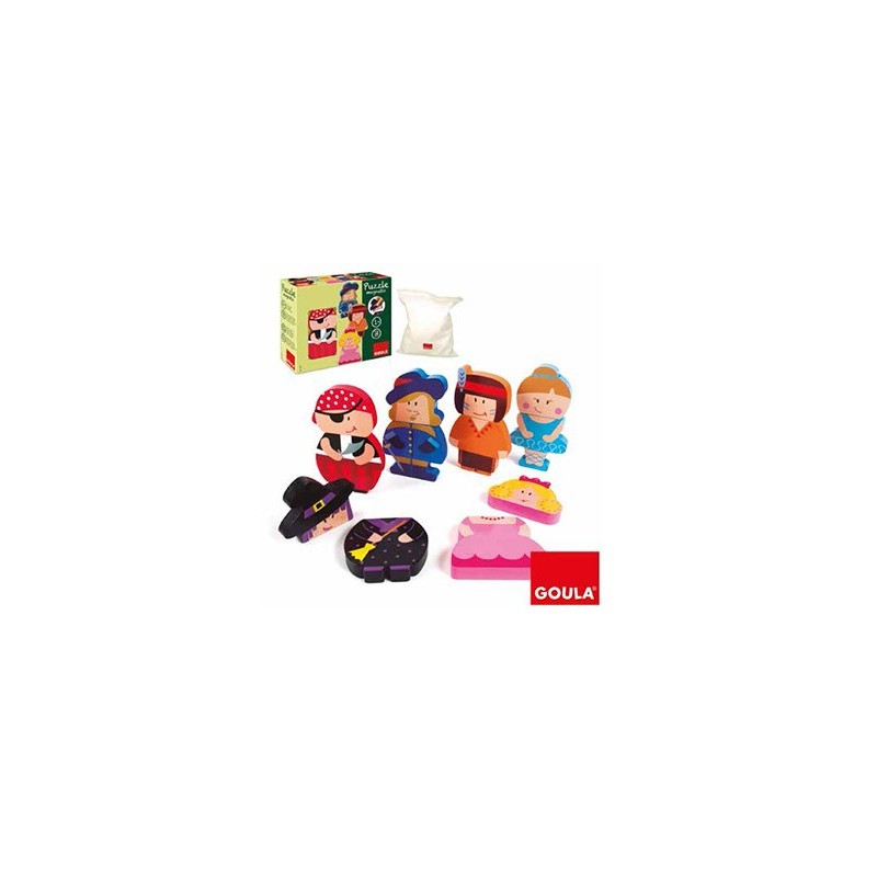 Puzle goula infantil personajes magneticos