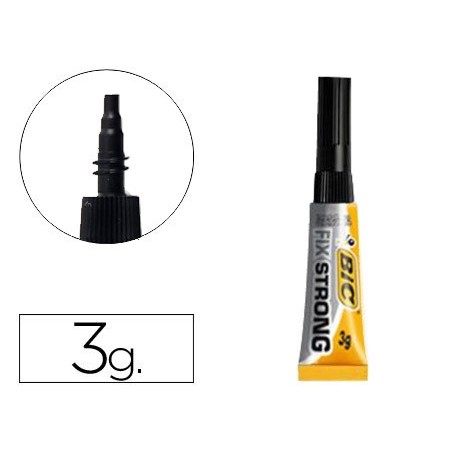 Pegamento bic fix strong 3 gr adhesivo extra fuerte