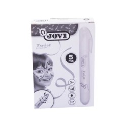 Barra de maquillaje jovi twist make-up blanca caja de 5 unidades