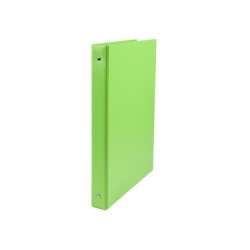 Carpeta liderpapel 4 anillas 40 mm redondas plastico folio color verde pistacho