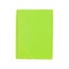 Carpeta liderpapel gomas plastico folio solapas color verde pistacho
