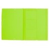 Carpeta liderpapel gomas plastico folio solapas color verde pistacho