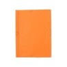 Carpeta liderpapel gomas plastico folio solapas color naranja