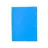 Carpeta liderpapel gomas plastico folio solapas color celeste