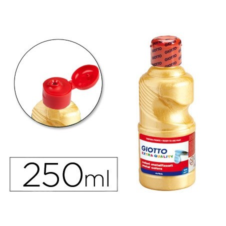 Tempera liquida giotto escolar 250 ml metalizada oro