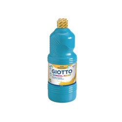 Tempera liquida giotto escolar lavable 1000 ml azul cyan