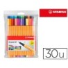 Rotulador stabilo point 88 colores neon estuche 255 unidades