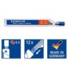Minas staedtler mars micro grafito 0,5 mm hb tubo con 12 minas